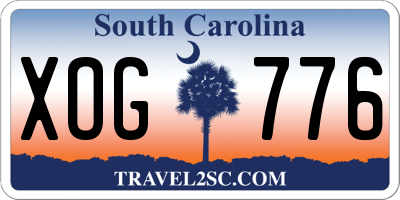SC license plate XOG776