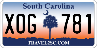 SC license plate XOG781