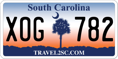 SC license plate XOG782