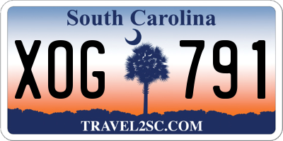 SC license plate XOG791
