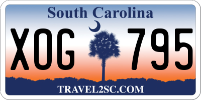 SC license plate XOG795