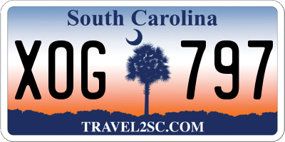 SC license plate XOG797