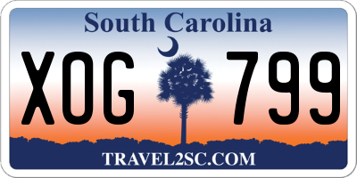 SC license plate XOG799