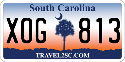 SC license plate XOG813