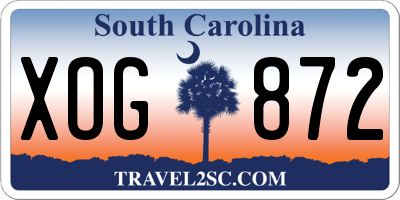 SC license plate XOG872