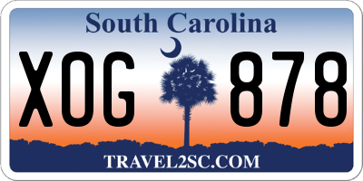 SC license plate XOG878
