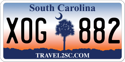 SC license plate XOG882