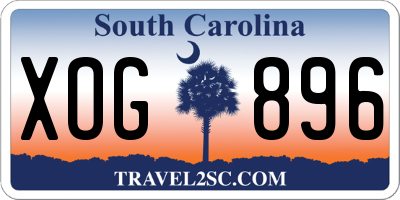 SC license plate XOG896