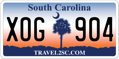 SC license plate XOG904
