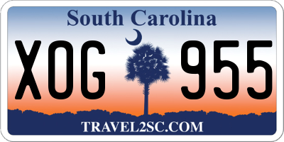 SC license plate XOG955