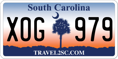SC license plate XOG979