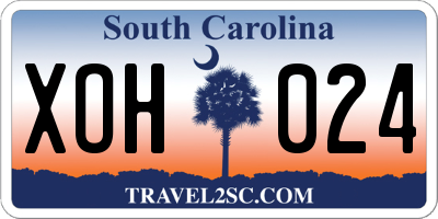 SC license plate XOH024