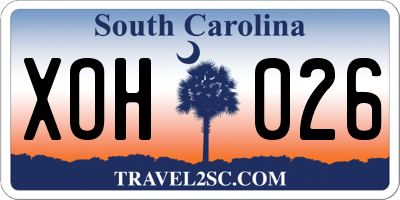 SC license plate XOH026