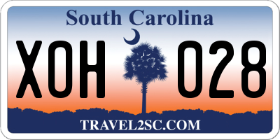 SC license plate XOH028