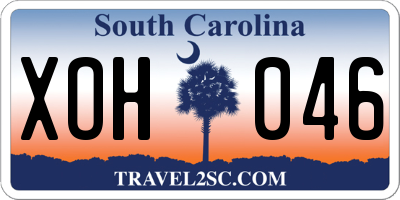 SC license plate XOH046