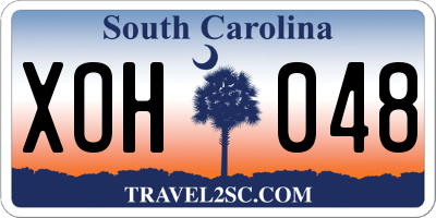 SC license plate XOH048