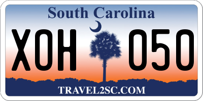 SC license plate XOH050