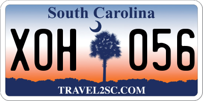 SC license plate XOH056