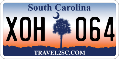 SC license plate XOH064