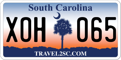 SC license plate XOH065