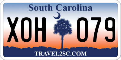 SC license plate XOH079