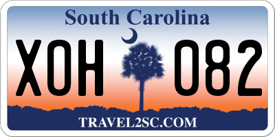 SC license plate XOH082