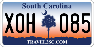 SC license plate XOH085