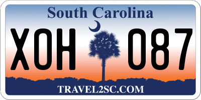 SC license plate XOH087