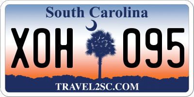 SC license plate XOH095