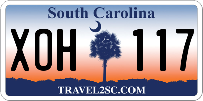 SC license plate XOH117