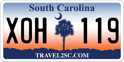 SC license plate XOH119