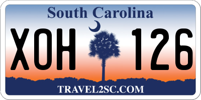 SC license plate XOH126