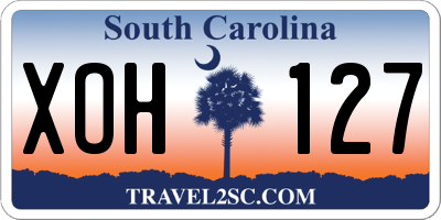 SC license plate XOH127