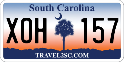 SC license plate XOH157
