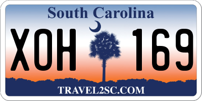 SC license plate XOH169
