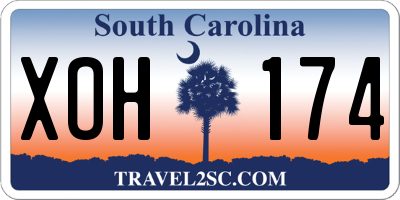 SC license plate XOH174