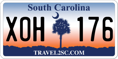 SC license plate XOH176