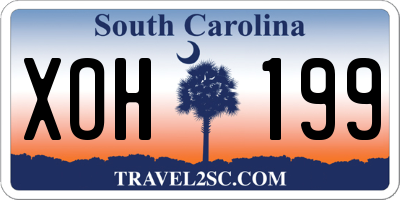 SC license plate XOH199