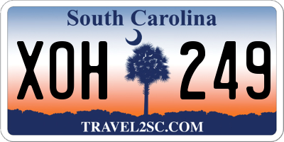 SC license plate XOH249