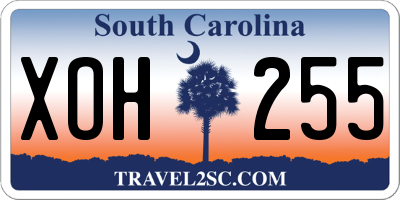 SC license plate XOH255
