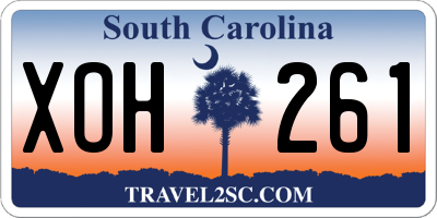SC license plate XOH261