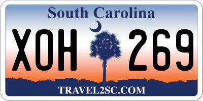 SC license plate XOH269