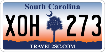SC license plate XOH273