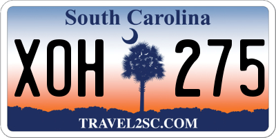 SC license plate XOH275