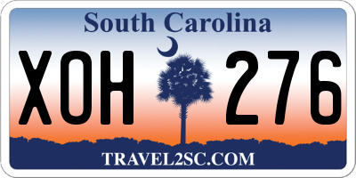 SC license plate XOH276