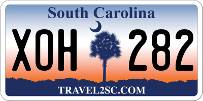 SC license plate XOH282