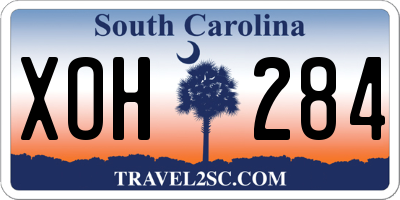 SC license plate XOH284