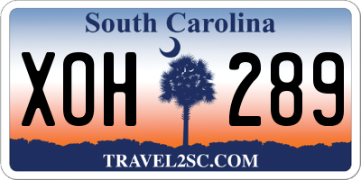 SC license plate XOH289