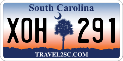 SC license plate XOH291