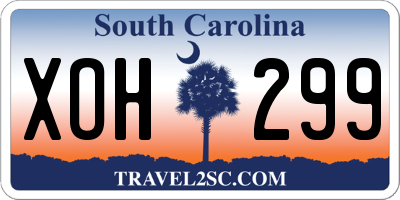 SC license plate XOH299